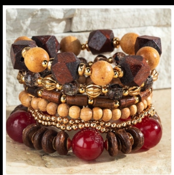 🥳🥳 Lined Stacked Bracelet - Picture 3 of 6